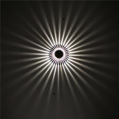 LED Aluminum Aisle Light Sunflower Corridor Lamp Decorative Light, Power source: Visible Installation 1W(White) - Novelty Lighting by buy2fix | Online Shopping UK | buy2fix