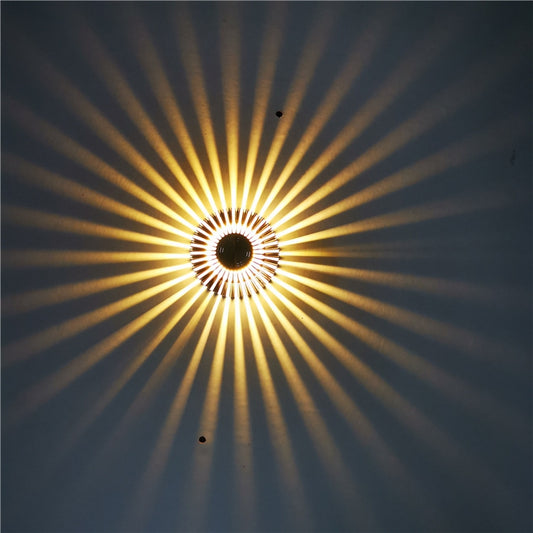 LED Aluminum Aisle Light Sunflower Corridor Lamp Decorative Light, Power source: Visible Installation 3W(Warm White) - Novelty Lighting by buy2fix | Online Shopping UK | buy2fix