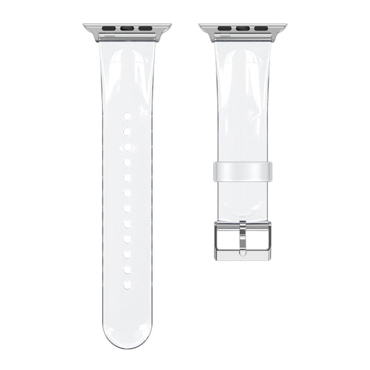 TPU Fuel Injection Watch Band For Apple Watch Series 7 45mm /6&SE&5&4 44mm /3&2&1 42mm(Transparent) - Watch Bands by null | Online Shopping UK | buy2fix