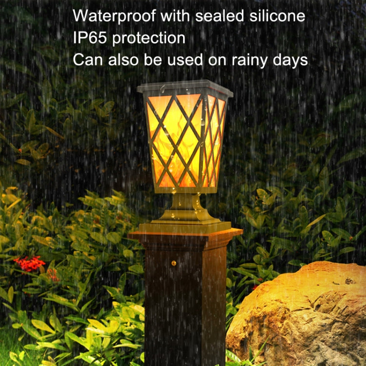 Solar Stigma Flame Lamp Garden Fencee LED Landscape Light(N260C) - Solar Lights by buy2fix | Online Shopping UK | buy2fix