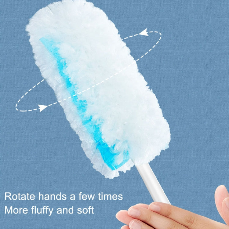 Disposable Household Vacuum Retractable Feather Duster, Style: Long Handle+2 Clothes - Sponges, Cloths & Brushes by buy2fix | Online Shopping UK | buy2fix