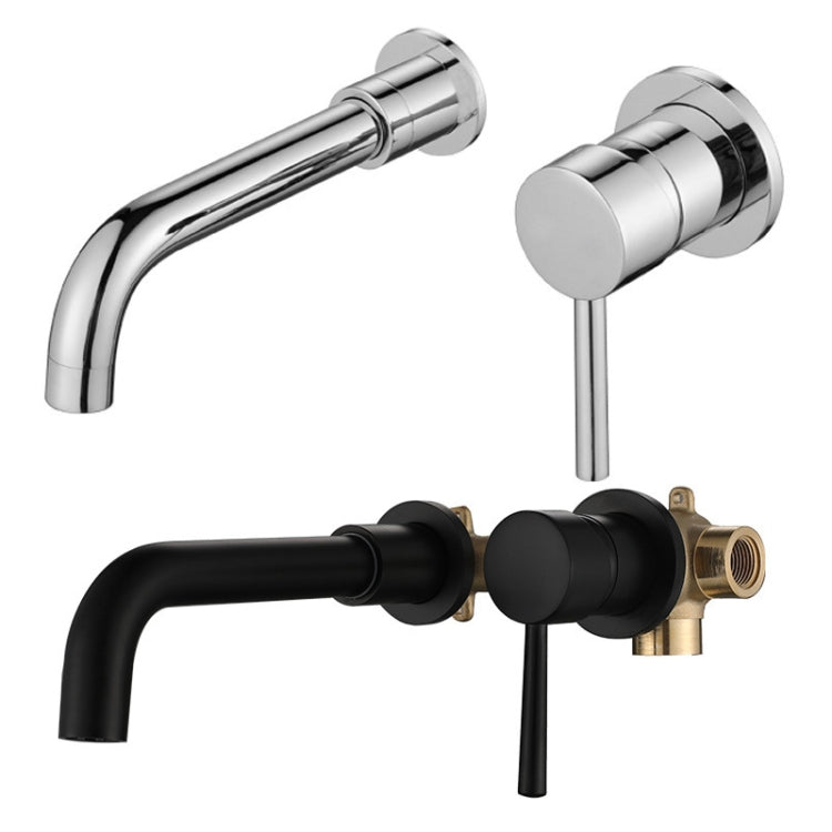 In-wall Hidden Concealed Faucet Hot and Cold Copper Mixing Valve, Specification: Silver Conjoined - Faucets & Accessories by buy2fix | Online Shopping UK | buy2fix