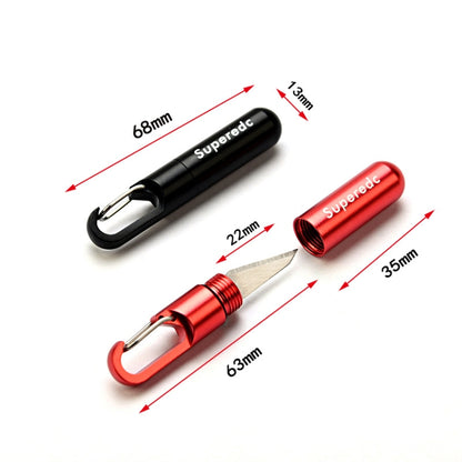 Keychain Pendant Small Knife Portable Art Cutting Knife(Aluminum Alloy Red) - Burin &Cutting Knife by buy2fix | Online Shopping UK | buy2fix