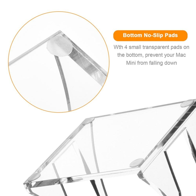 Acrylic Transparent Desktop Storage Bracket For 2010-2020 Mac Mini - MINI PC Accessories & Gadgets by buy2fix | Online Shopping UK | buy2fix