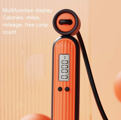 Fitness Sport Intelligent Electronic Counting Skipping Rope, Style: Big Ball (Carmine) - Sporting goods by buy2fix | Online Shopping UK | buy2fix