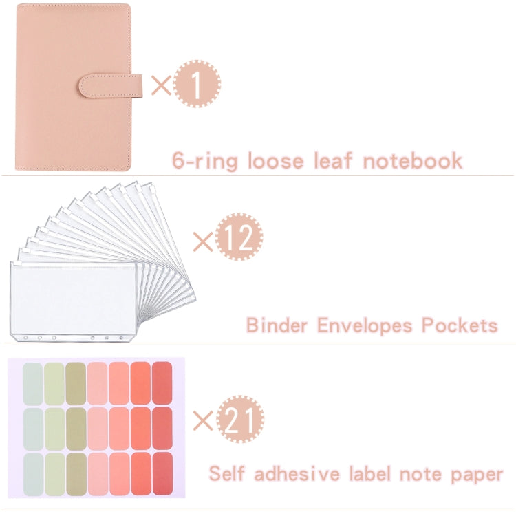 A5 Macaron Notebook PU Loose-leaf Cash Budget Handbook(Green) - Notebooks by buy2fix | Online Shopping UK | buy2fix