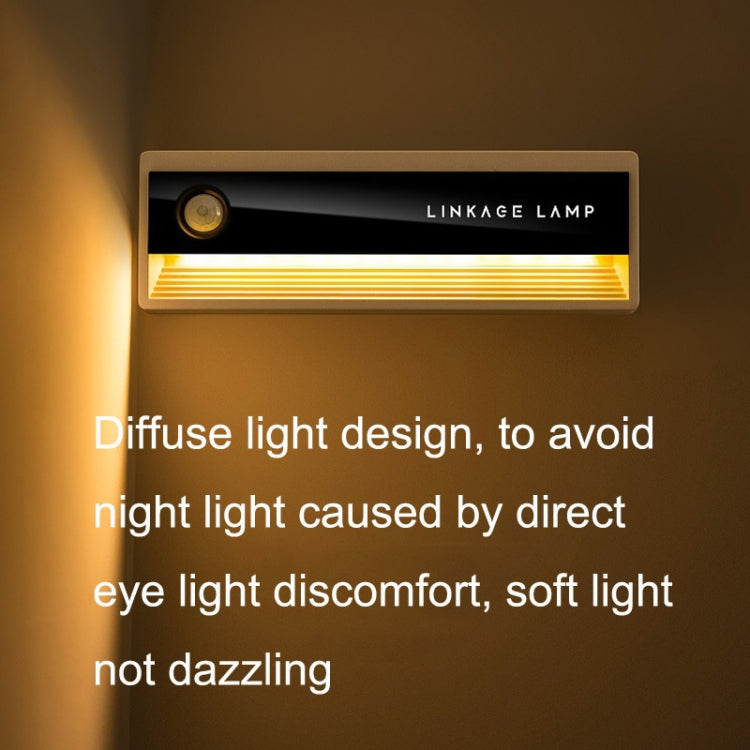 1PC TW-L56 Linkage Human Body Induction Night Light USB Magnetic Corridor Lamp - Sensor LED Lights by buy2fix | Online Shopping UK | buy2fix