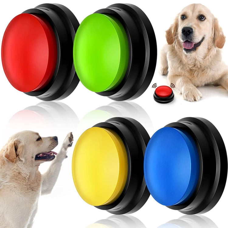 Pet Communication Button Dog Vocal Box Recording Vocalizer, Style: Recording Model(Lake Blue) - Training Aids by buy2fix | Online Shopping UK | buy2fix