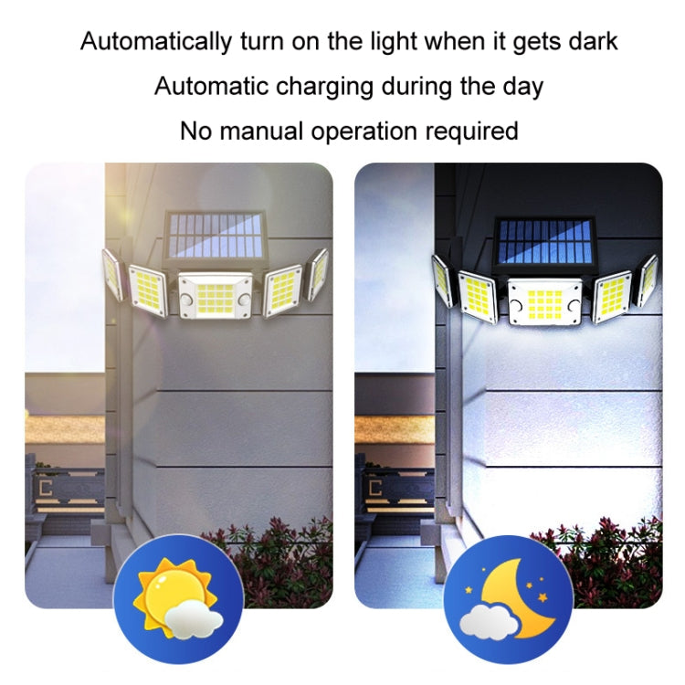 Outdoor Waterproof Solar Human Body Double Induction Wall Light, Specification: TY10710 Split - Solar Lights by buy2fix | Online Shopping UK | buy2fix