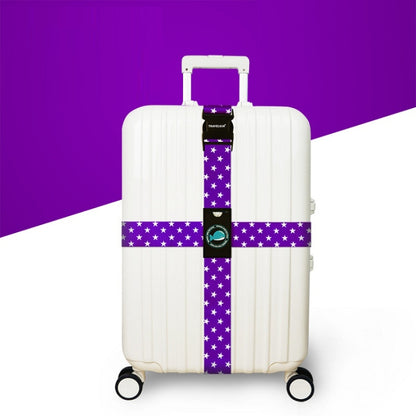 Cross Luggage Strap Without Combination Lock(Purple Star) - Tapes & Ropes by buy2fix | Online Shopping UK | buy2fix