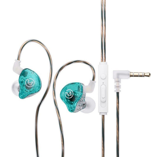 CVJ In Ear Wired Round Holes Universal Game Earphone(Green) - In Ear Wired Earphone by CVJ | Online Shopping UK | buy2fix