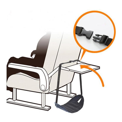 Travel Foot Rest Hammock Office Leisure Pedal, Color: Black Split - Hammocks by buy2fix | Online Shopping UK | buy2fix