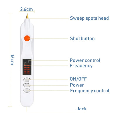 Spot Mole Pen Spot Removal Instrument Home Beauty Instrument, Spec: Charging Model EU Plug(White) - Beauty Instrument by buy2fix | Online Shopping UK | buy2fix