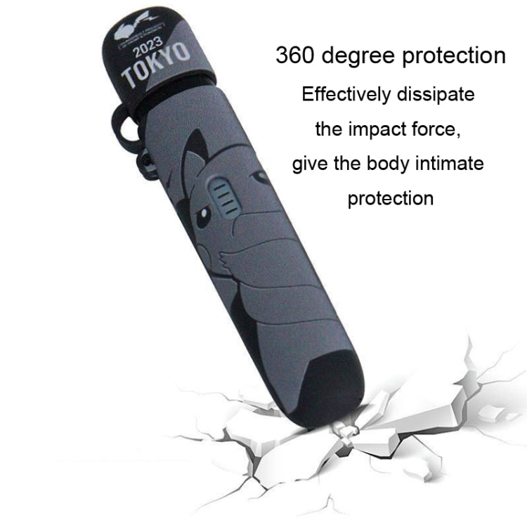 For RELX 5th Generation E Cigarette Drop-Proof Printed Protective Case Cigarette Stick Sleeve(Mango Duck) - E Cigarette Accessories by buy2fix | Online Shopping UK | buy2fix