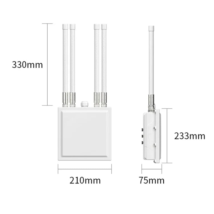 COMFAST CF-WA820 1200Mbps 2.4G & 5G Outdoor AP High Power Wireless Access Point(EU Plug) - Broadband Amplifiers by COMFAST | Online Shopping UK | buy2fix