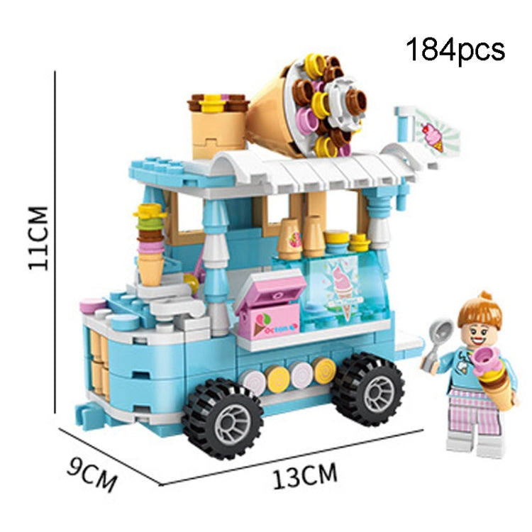 LELE BROTHER Children Assembling Mini City Street Scene Building Blocks, Style: 8613-3 Ice Cream - Building Blocks by LELE BROTHER | Online Shopping UK | buy2fix