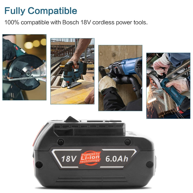 5000mAh 18V Electric Tool Battery Electrical Drilling Spare Battery, For Bosch BSH180 / CAG180-01 / CCS180 / CCS180B / CCS180K - Electric Saws & Accessories by buy2fix | Online Shopping UK | buy2fix