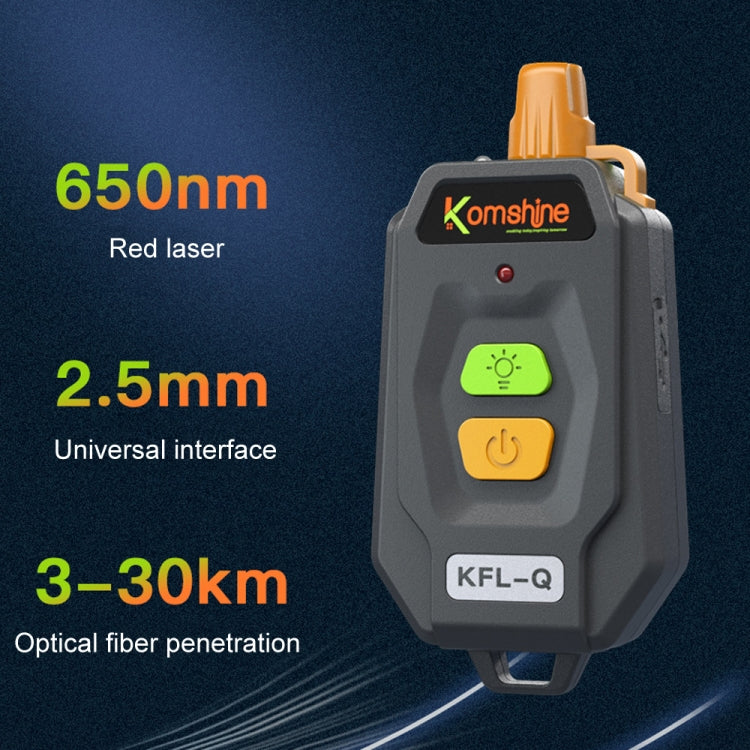 Komshine 20-25km Mini Optical Fiber Breakpoint Positioning Test Red Light Pen, Specification: KFL-Q-30MW - Fiber Optic Test Pen by Komshine | Online Shopping UK | buy2fix