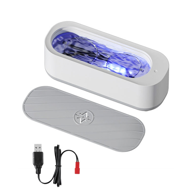 Multifunctional Ultrasonic Cleaner Jewelry Glasses Lenses Cleaning Machine, Spec: Rechargeable With Purple Light - Ultrasonic Cleaner by buy2fix | Online Shopping UK | buy2fix