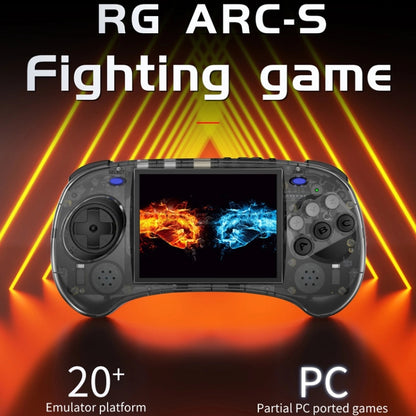 ANBERNIC RG ARC-S Handheld Game Console 4-Inch IPS Screen Linux System Portable Video Arcade 128G(Transparent Blue) - Pocket Console by ANBERNIC | Online Shopping UK | buy2fix