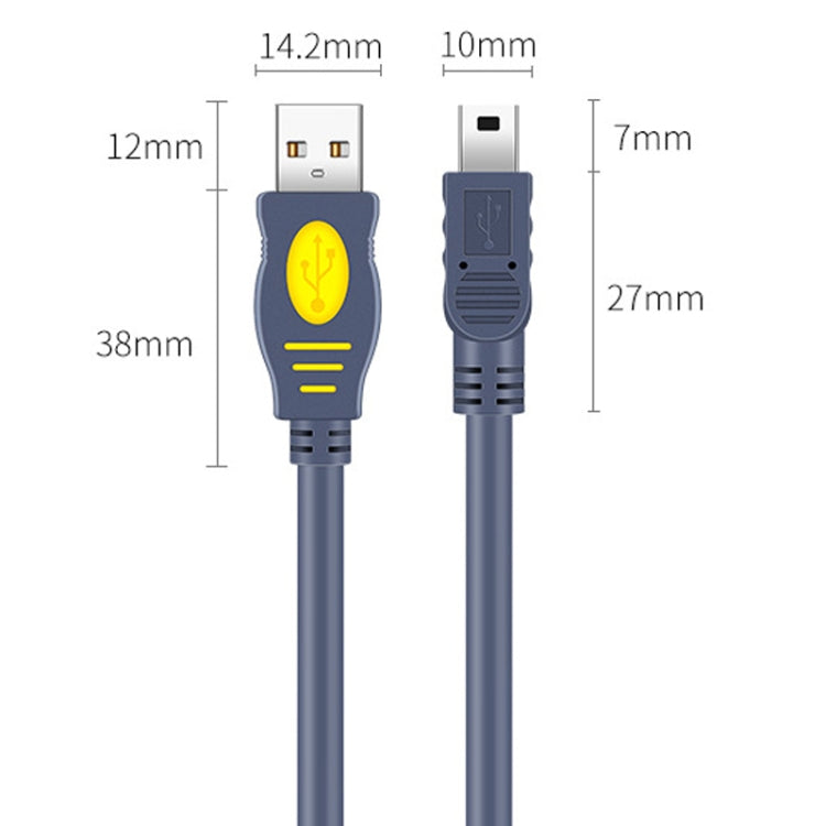 JINGHUA USB2.0 To T-Port Connection Cable MINI5Pin Data Hard Disk Cable, Length: 3m - USB Cable by JINGHUA | Online Shopping UK | buy2fix