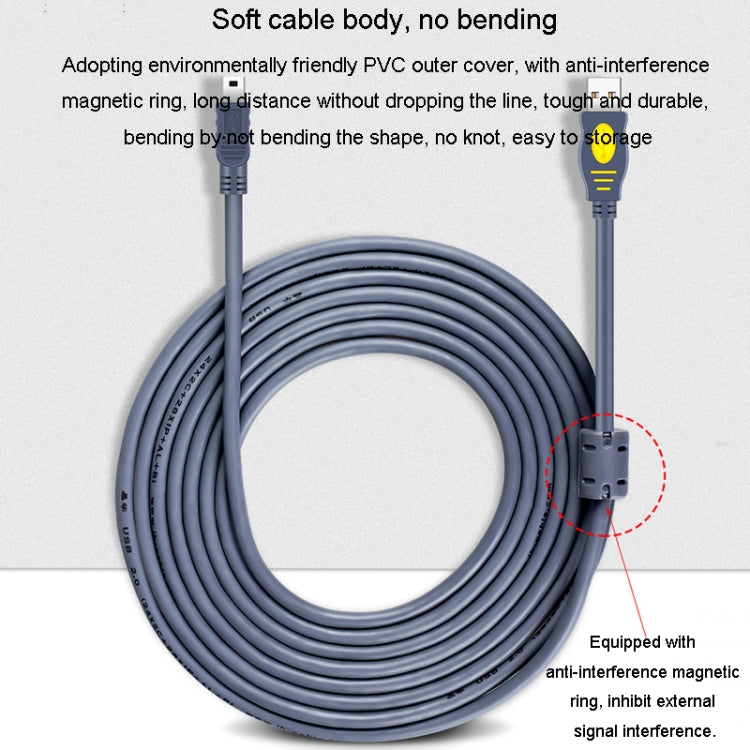 JINGHUA USB2.0 To T-Port Connection Cable MINI5Pin Data Hard Disk Cable, Length: 3m - USB Cable by JINGHUA | Online Shopping UK | buy2fix