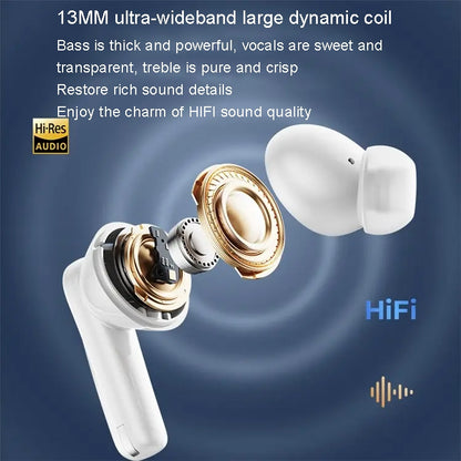 REMAX CozyPods W21N Dual Noise Reduction Bluetooth Earphone Music Call Wireless Earphone(Ivory White) - Bluetooth Earphone by REMAX | Online Shopping UK | buy2fix