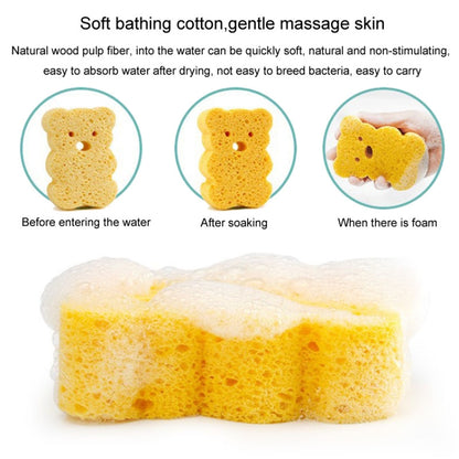 Baby Bathing Wood Pulp Sponge Cute Cartoon Soft Bath Sponge Bath Scrubber, Model: Bear - Bath Brushes & Sponges by buy2fix | Online Shopping UK | buy2fix