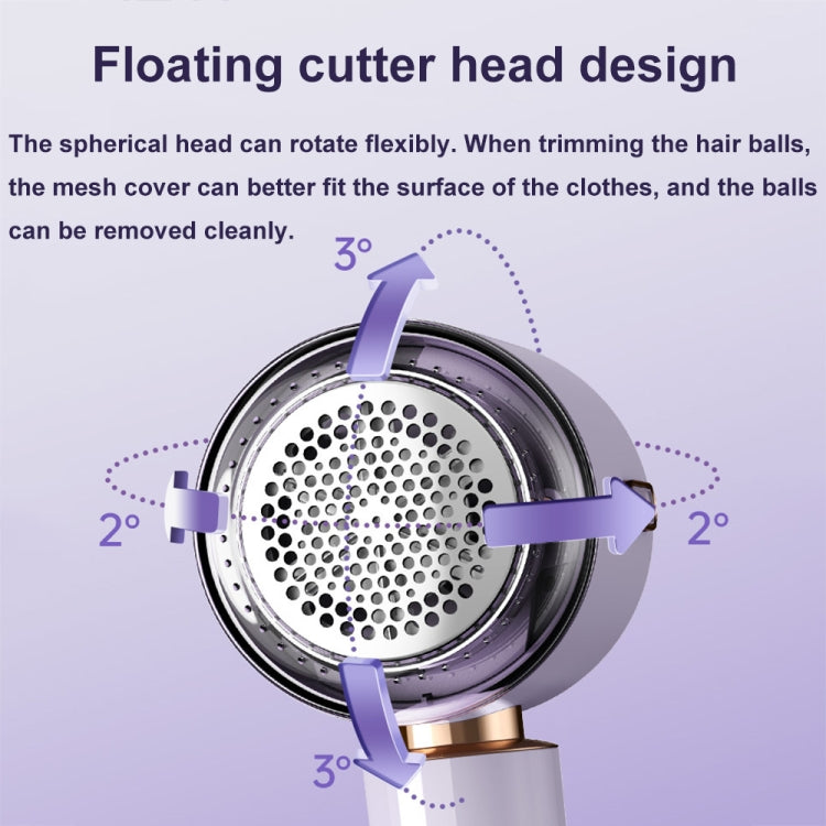 Electric Hair Ball Trimmer Household Hair Removal Ball Tool Shaver, Color: Digital-Purple - Sponges, Cloths & Brushes by buy2fix | Online Shopping UK | buy2fix