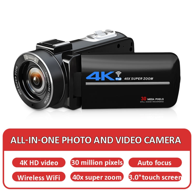 AF5 40X Zoom Digital Camera With 3.0-Inch IPS Touch Screen With Stabilizers Kit - Video Cameras by buy2fix | Online Shopping UK | buy2fix