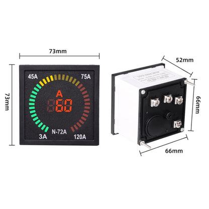 SINOTIMER N-72A AC Current Signal Indicator Square Turntable LED Digital Ammeter - Current & Voltage Tester by SINOTIMER | Online Shopping UK | buy2fix