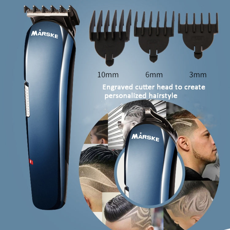 MARSKE MS-5006 5 In 1 Electric Hair Clipper Razor Nose Hair and Eyebrow Trimmer USB - Hair Trimmer by MARSKE | Online Shopping UK | buy2fix