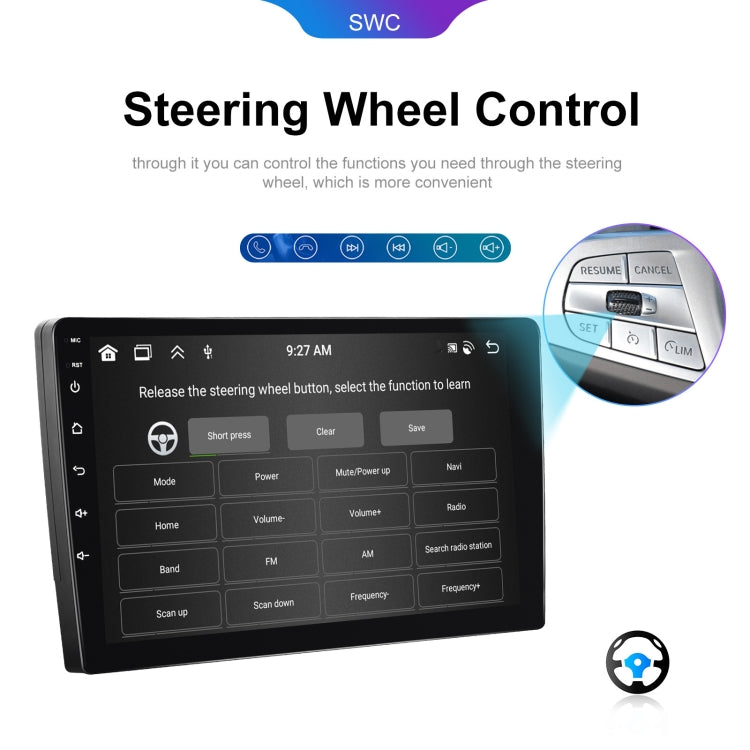 10.1 inch 6+128G Android Universal HD Large Screen Car Bluetooth Player Android GPS Navigation Integrated Machine(Standard) - Car MP3 & MP4 & MP5 by buy2fix | Online Shopping UK | buy2fix