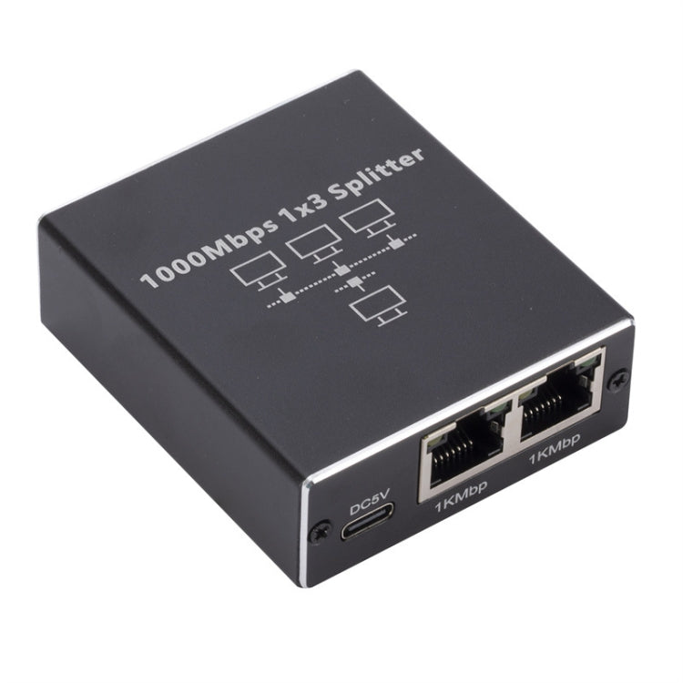 1 To 3 Gigabit Network Splitter Network Sharer RJ45 Network Cable Splitter - Network Hubs by buy2fix | Online Shopping UK | buy2fix