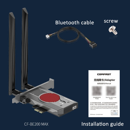 COMFAST BE200MAX 8774Mbps WiFi7 Network Card Bluetooth 5.4 Tri-Band PCIE WiFi Receiver - USB Network Adapter by COMFAST | Online Shopping UK | buy2fix