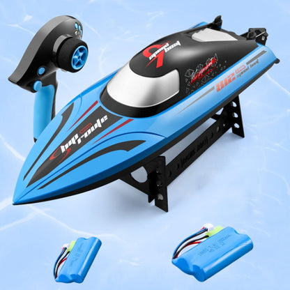 812 High-Speed RC Boat Large Horsepower Speedboat Long Endurance Waterproof Boys Water Toy Dual Batteries(Blue) - RC Boats by buy2fix | Online Shopping UK | buy2fix