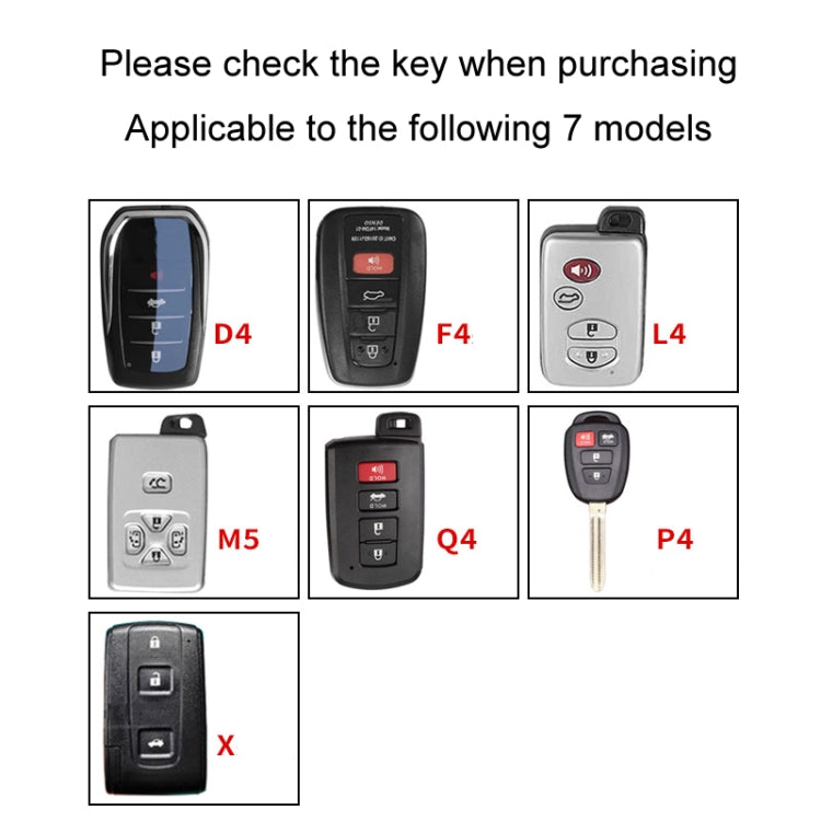 For Toyota Car Key Cover Multifunctional Keychain Anti-lost Number Plate, Style: M5 - Car Key Cases by buy2fix | Online Shopping UK | buy2fix
