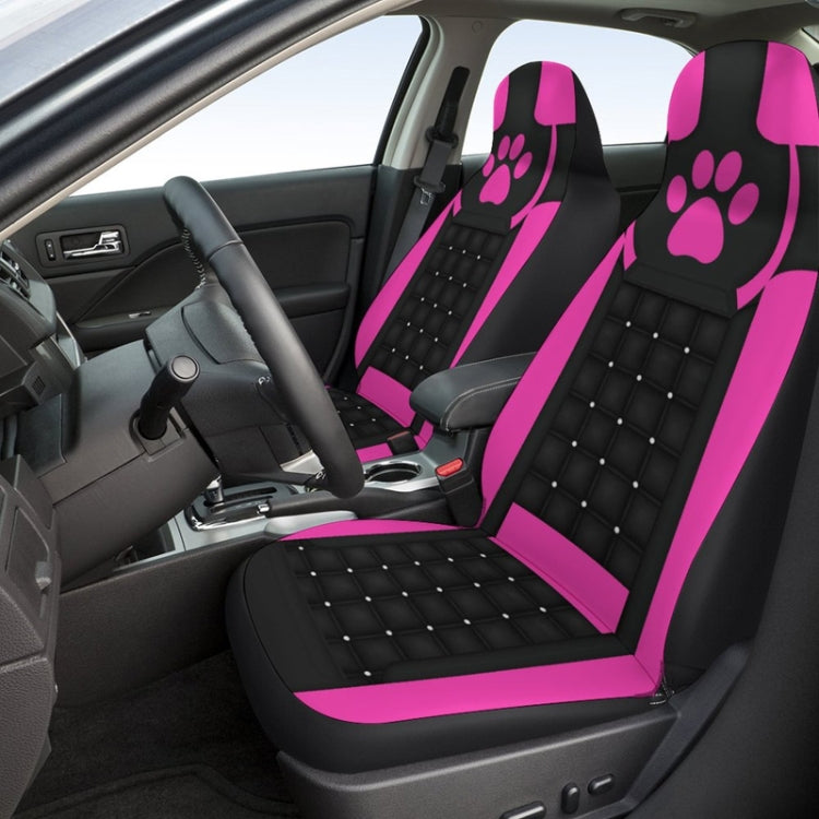 Car Universal Printed Seat Protector Automobile Decoration Supplies, Style: Pink Footprints - Seat Accessories by buy2fix | Online Shopping UK | buy2fix