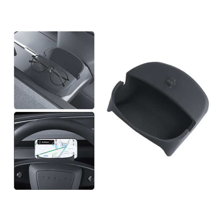 For 2024 Tesla Model 3 Steering Wheel Silicone Phone Holder - Stowing Tidying by buy2fix | Online Shopping UK | buy2fix