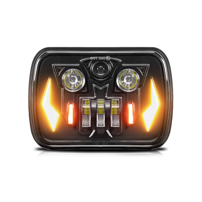 7-Inch Mechanic Car Modified Headlights For Wrangler(R16) - LED Headlamps by buy2fix | Online Shopping UK | buy2fix