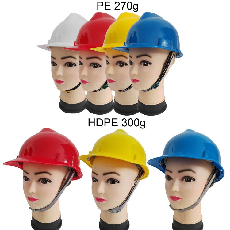 LINDUN 300g HDPE Safety Helmet Site Mining Construction Helmet Protective Hat(Color Random) - Workplace Safety Supplies by LINDUN | Online Shopping UK | buy2fix