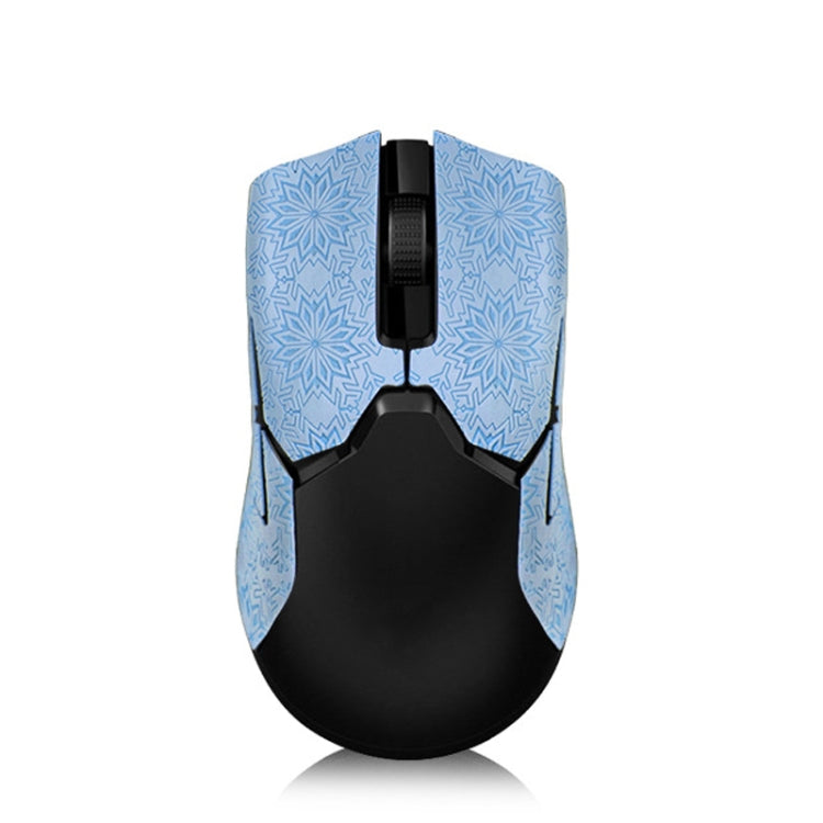 Snowflake Pattern Anti-slip Mouse Stickers For Razer Viper Ultimate Blue Half Surround - Silicone / Sticker by buy2fix | Online Shopping UK | buy2fix