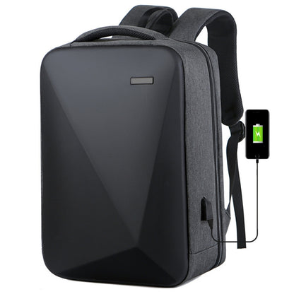 16 inch Large Capacity Password Lock Anti-Theft Laptop Backpack With USB Port(Dark Gray) - Backpack by buy2fix | Online Shopping UK | buy2fix