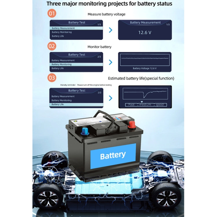 OBD Car Engine Battery Clear Fault Code Detector - Electronic Test by buy2fix | Online Shopping UK | buy2fix