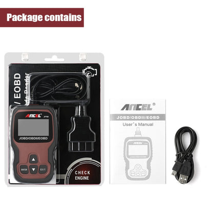 Ancel JOBD+EOBD/OBD-II Car Error Code Diagnostic scanner - Electronic Test by Ancel | Online Shopping UK | buy2fix