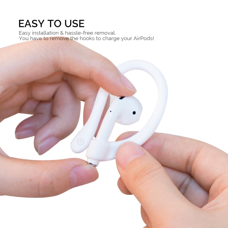 AhaStyle PT78 1pair Wireless Earphones Magnetic Silicone Storage Anti-Loss Earhooks For Apple AirPods 1 / 2 / 3 / Pro / Pro 2(Black) - Anti-lost & Holder by AhaStyle | Online Shopping UK | buy2fix