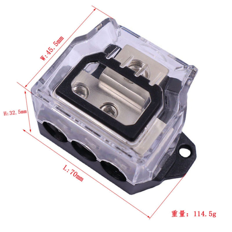 1 To 3 Car Audio Amplifier Modification Fuse Ground Box Hub - Fuse by buy2fix | Online Shopping UK | buy2fix