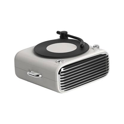 YJQ-D10 Portable Desktop Retro Vinyl Record Player Bluetooth Speaker(White) - Desktop Speaker by buy2fix | Online Shopping UK | buy2fix