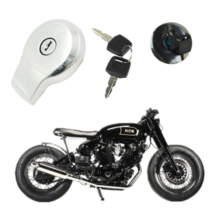 For Yamaha Virago/XJ650/XJ750 Fuel Tank Cap Lock(With Keys) - Theft Protection by buy2fix | Online Shopping UK | buy2fix