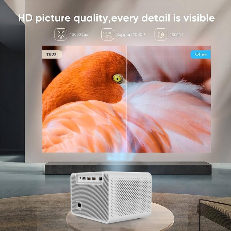 M10 Plus 1280x720P Projector 2.4G / 5G WIFI Bluetooth 5.2 Android 11 System Home Cinema US Plug - Mini Projector by buy2fix | Online Shopping UK | buy2fix